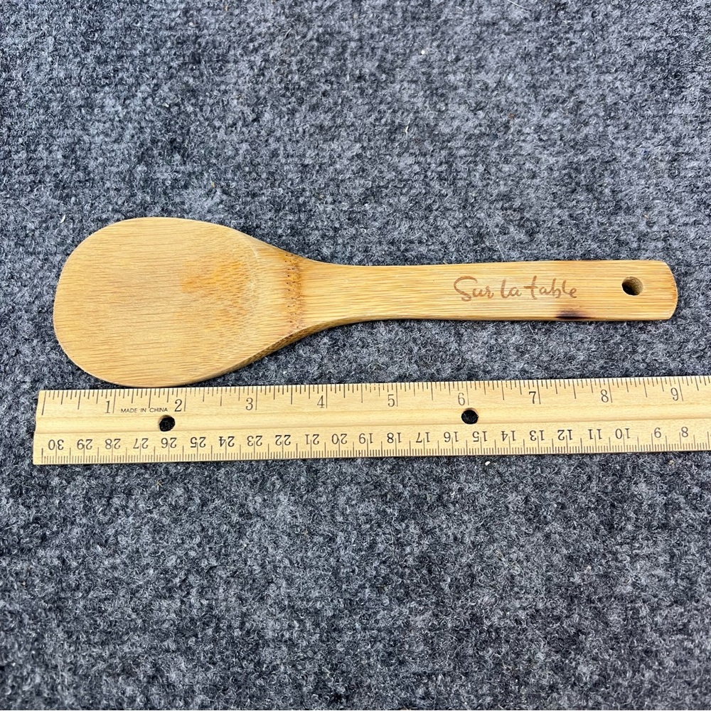 Sur La Table 9” Bamboo Rice Paddle Spoon - Picture 3 of 6